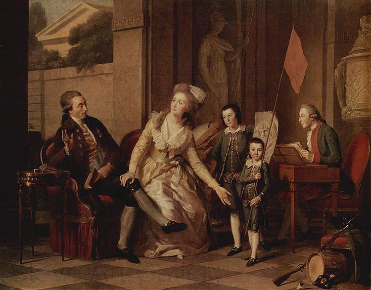TISCHBEIN, Johann Heinrich Wilhelm Portrat der Familie Saltykowa Norge oil painting art